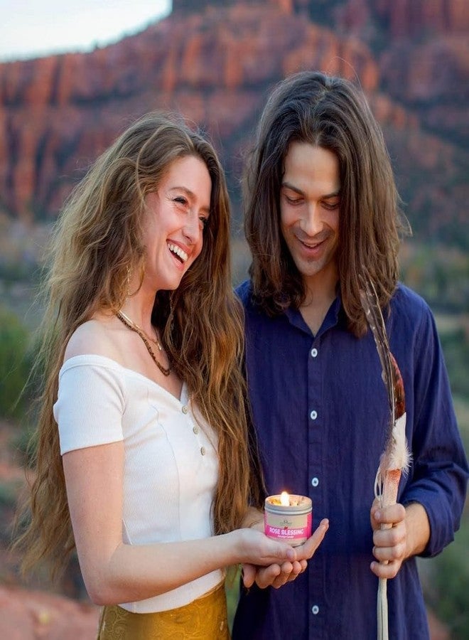 JUNIPERMIST Rose Smudge Candle (6oz) Love and Healing – Energy Cleansing Candle - Real Sage & Essential Oils – Spiritual for Protection, Meditation & Manifestation – Soy-Based - Made in The USA - Image 5